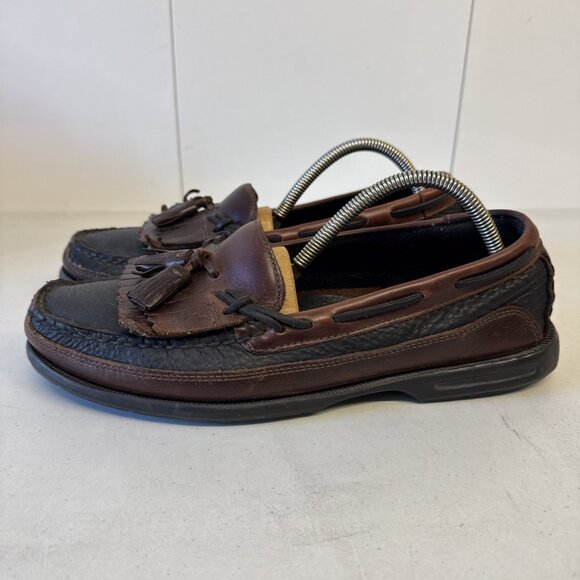 Men’s Sperry Top-Sider Kiltie Tassel Loafer Boat Shoes Size 10 M Excellent Cond - Picture 1 of 8